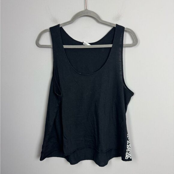 VICTORIA’S SECRET PINK | Black & White Scoopneck Tank Top Women’s Size Large - Picture 1 of 6